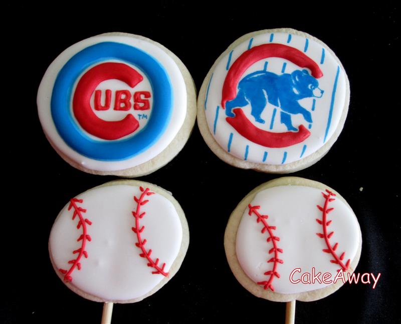Chicago cubs baseball cookies