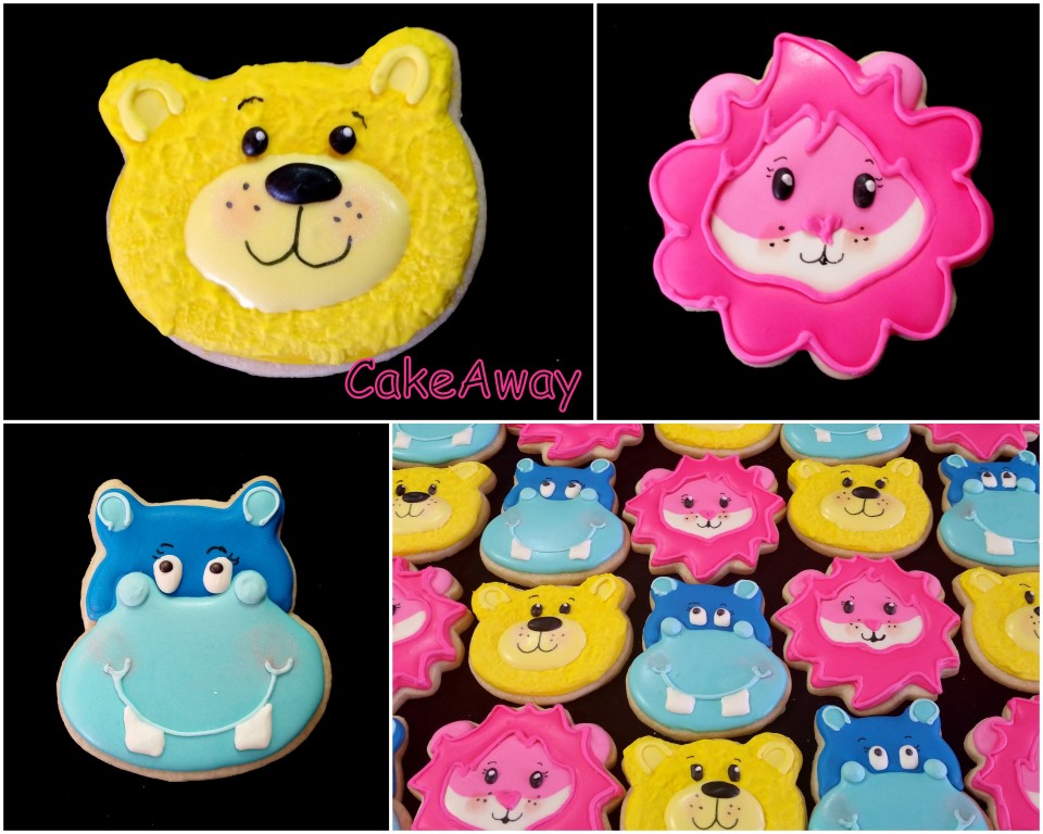 colorful animal cookies