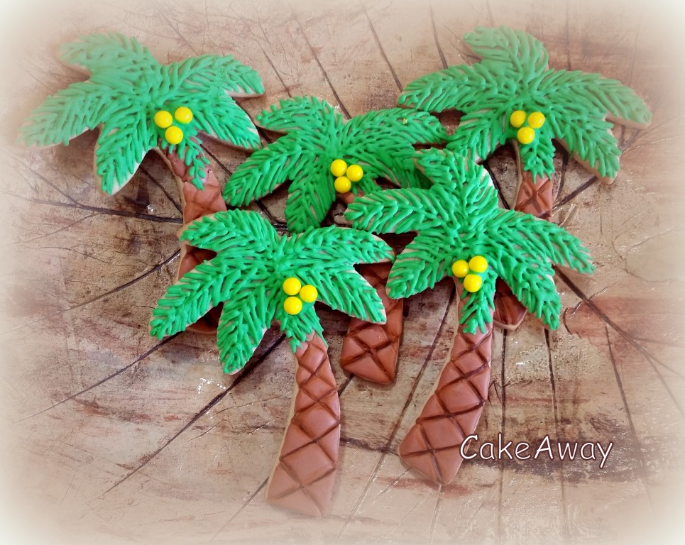 palm tree cookies