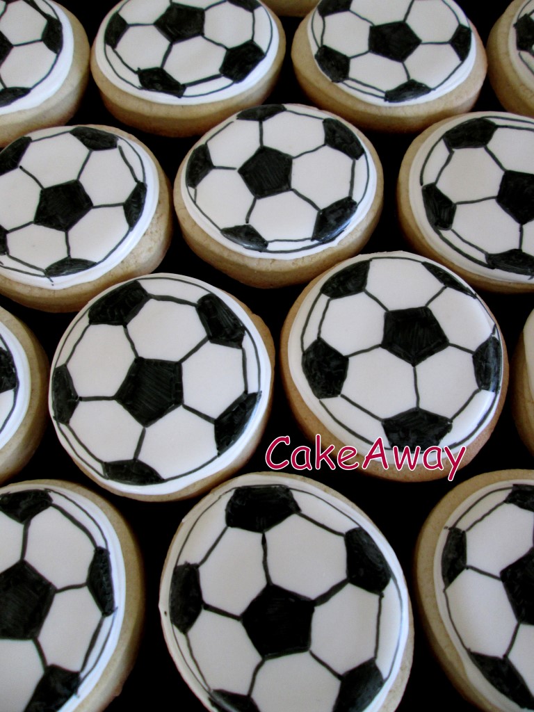 soccer ball cookies